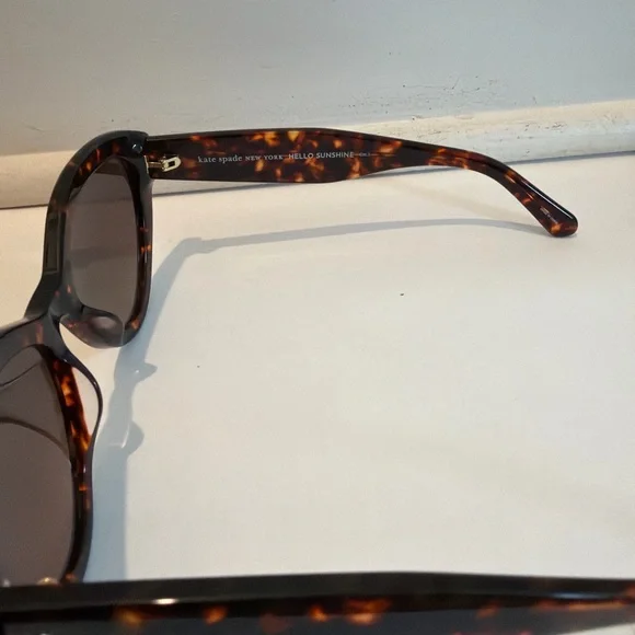 NWOT Kate Spade Juni/G/S Tortoise Cat Eye Sunglasses w/ Case - Picture 5 of 7